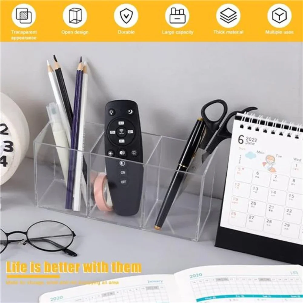 Clear Makeup Brush Organizer🌷🦋,Acrylic Cosmetic Brushes Storage Holder 🦋